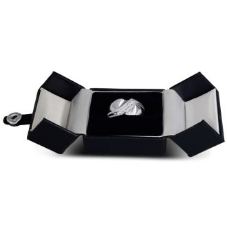 Men's 1/4ct Diamond Ring In 10K White Gold