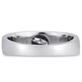 Men's 1/4ct Diamond Ring In 14K White Gold