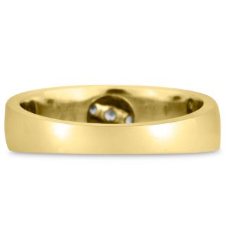 Men's 1/4ct Diamond Ring In 14K Yellow Gold