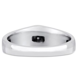 Men's 1/10ct Diamond Ring In 14K White Gold
