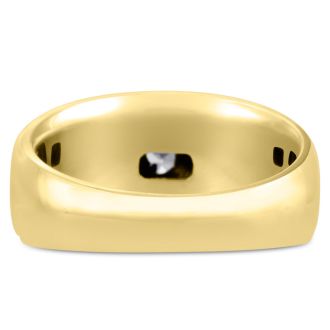 Men's 3/4ct Diamond Ring In 10K Yellow Gold, I-J-K, I1-I2