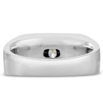 Men's 1ct Diamond Ring In 10K White Gold