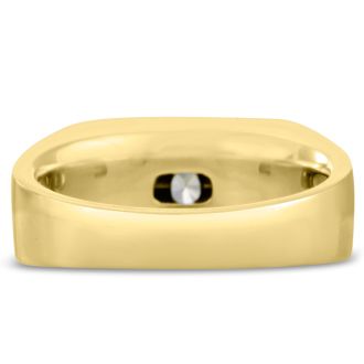 Men's 1ct Diamond Ring In 14K Yellow Gold