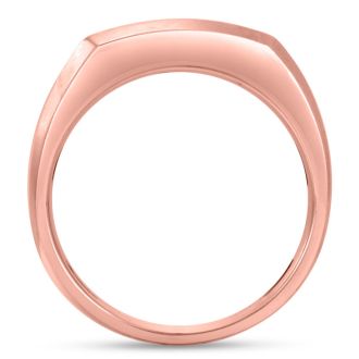 Men's 3/4ct Diamond Ring In 10K Rose Gold