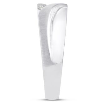 Men's 1/2ct Diamond Ring In 10K White Gold