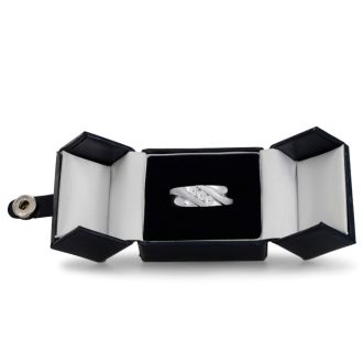 Men's 1/2ct Diamond Ring In 14K White Gold