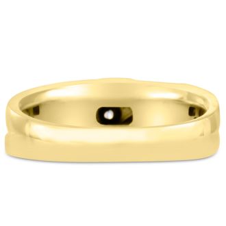 Men's 1/2ct Diamond Ring In 14K Yellow Gold