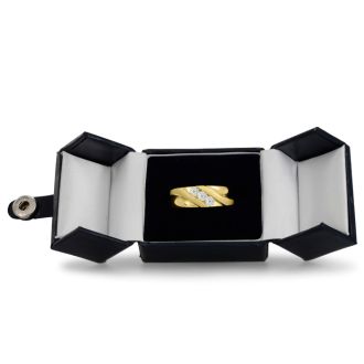 Men's 1/2ct Diamond Ring In 14K Yellow Gold