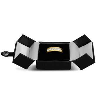 Men's 3/4ct Diamond Ring In 14K Yellow Gold