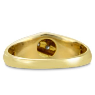 Men's 1/4ct Diamond Ring In 14K Two-Tone Gold, I-J-K, I1-I2
