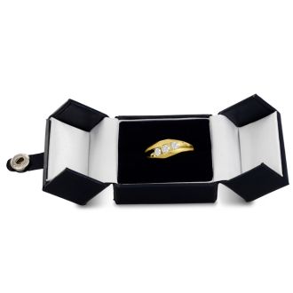Men's 3/4ct Diamond Ring In 10K Yellow Gold