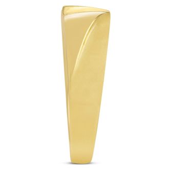 Men's 1/4ct Diamond Ring In 10K Yellow Gold