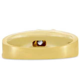 Men's 1/4ct Diamond Ring In 10K Two-Tone Gold