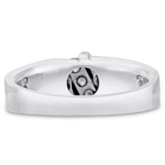 Men's 1/4ct Diamond Ring In 14K White Gold