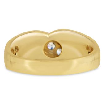 Men's 1/3ct Diamond Ring In 10K Yellow Gold