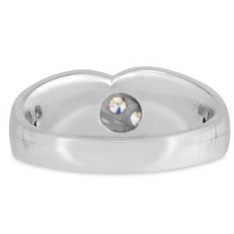 Men's 1/3ct Diamond Ring In 14K White Gold