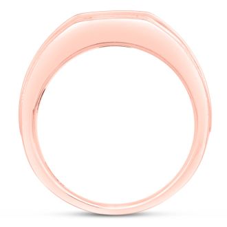 Men's 1/5ct Diamond Ring In 10K Rose Gold, G-H, I2-I3