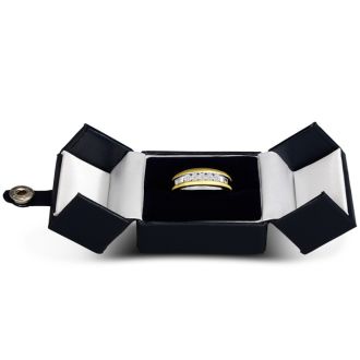 Men's 1/2ct Diamond Ring In 14K Two-Tone Gold