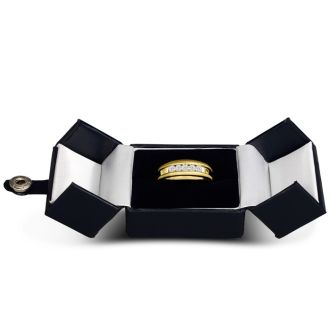 Men's 1/2ct Diamond Ring In 14K Yellow Gold