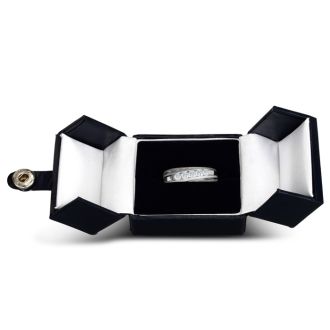 Men's 1/2ct Diamond Ring In 14K White Gold