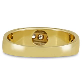 Men's 1/2ct Diamond Ring In 14K Yellow Gold
