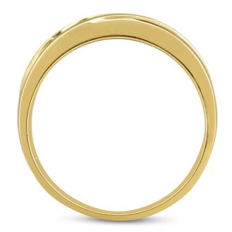 Men's 1/2ct Diamond Ring In 14K Yellow Gold