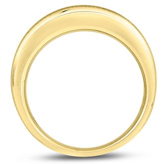 Men's 1/2ct Diamond Ring In 10K Yellow Gold