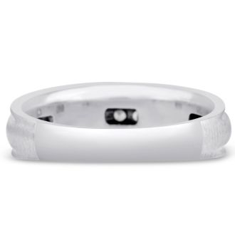 Men's 1/4ct Diamond Ring In 10K White Gold