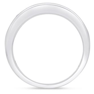 Men's 1/4ct Diamond Ring In 14K White Gold