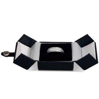 Men's 1/4ct Diamond Ring In 10K White Gold