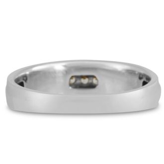 Men's 1/4ct Diamond Ring In 14K White Gold