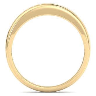 Men's 1/5ct Diamond Ring In 10K Yellow Gold