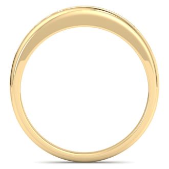 Men's 1/5ct Diamond Ring In 14K Yellow Gold