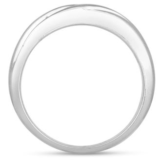 Men's 1/4ct Diamond Ring In 10K White Gold, G-H, I2-I3