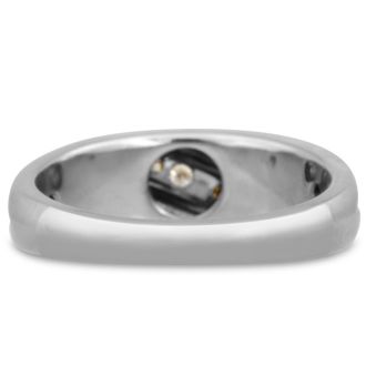Men's 1/4ct Diamond Ring In 10K White Gold