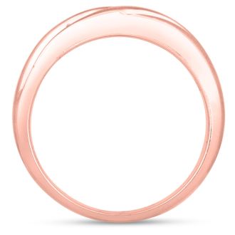 Men's 1/4ct Diamond Ring In 14K Rose Gold