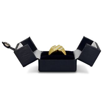 Men's 1/2ct Diamond Ring In 14K Yellow Gold