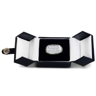 Men's 2ct Diamond Ring In 14K White Gold, G-H, I2-I3