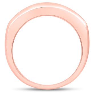 Men's 2/3ct Diamond Ring In 10K Rose Gold, G-H, I2-I3