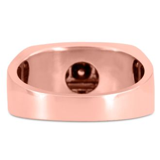 Men's 4/10ct Diamond Ring In 10K Rose Gold, I-J-K, I1-I2