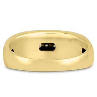 Men's 1/4ct Diamond Ring In 10K Yellow Gold