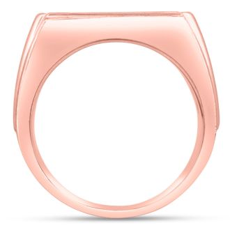 Men's 1ct Diamond Ring In 14K Rose Gold