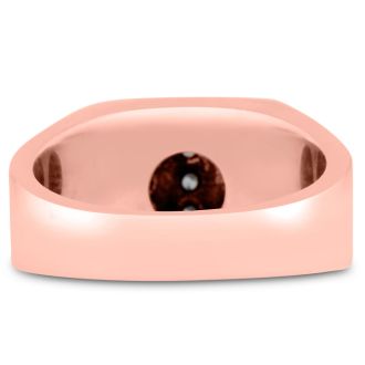 Men's 1/2ct Diamond Ring In 10K Rose Gold