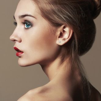 1/10 Carat Diamond Stud Earrings In 14 Karat White Gold