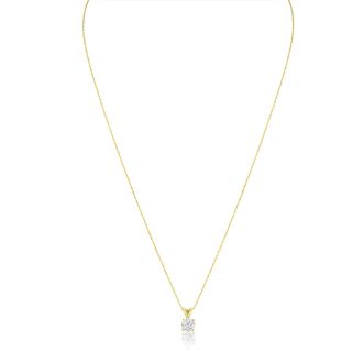 1/2ct 14k Yellow Gold Diamond Pendant