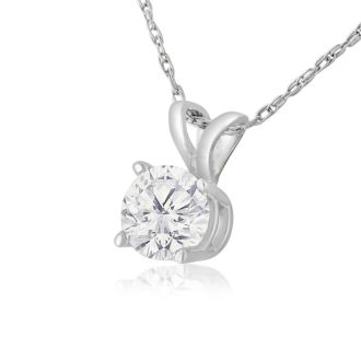 1/2ct 14k White Gold Diamond Pendant