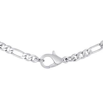 Ladies Stainless Steel 18 Inch Figaro Chain