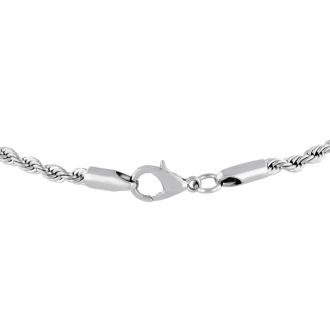 Ladies Stainless Steel 18 Inch Rope Chain