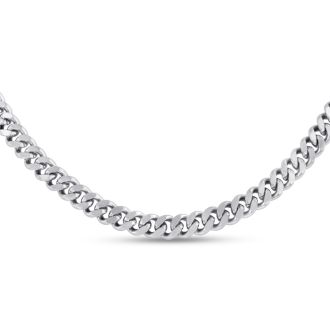 Mens Stainless Steel 20 Inch Curb Chain. Solid and Masculine and The Perfect Length