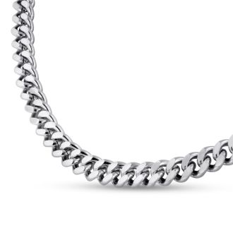 Mens Stainless Steel 20 Inch Curb Chain. Solid and Masculine and The Perfect Length